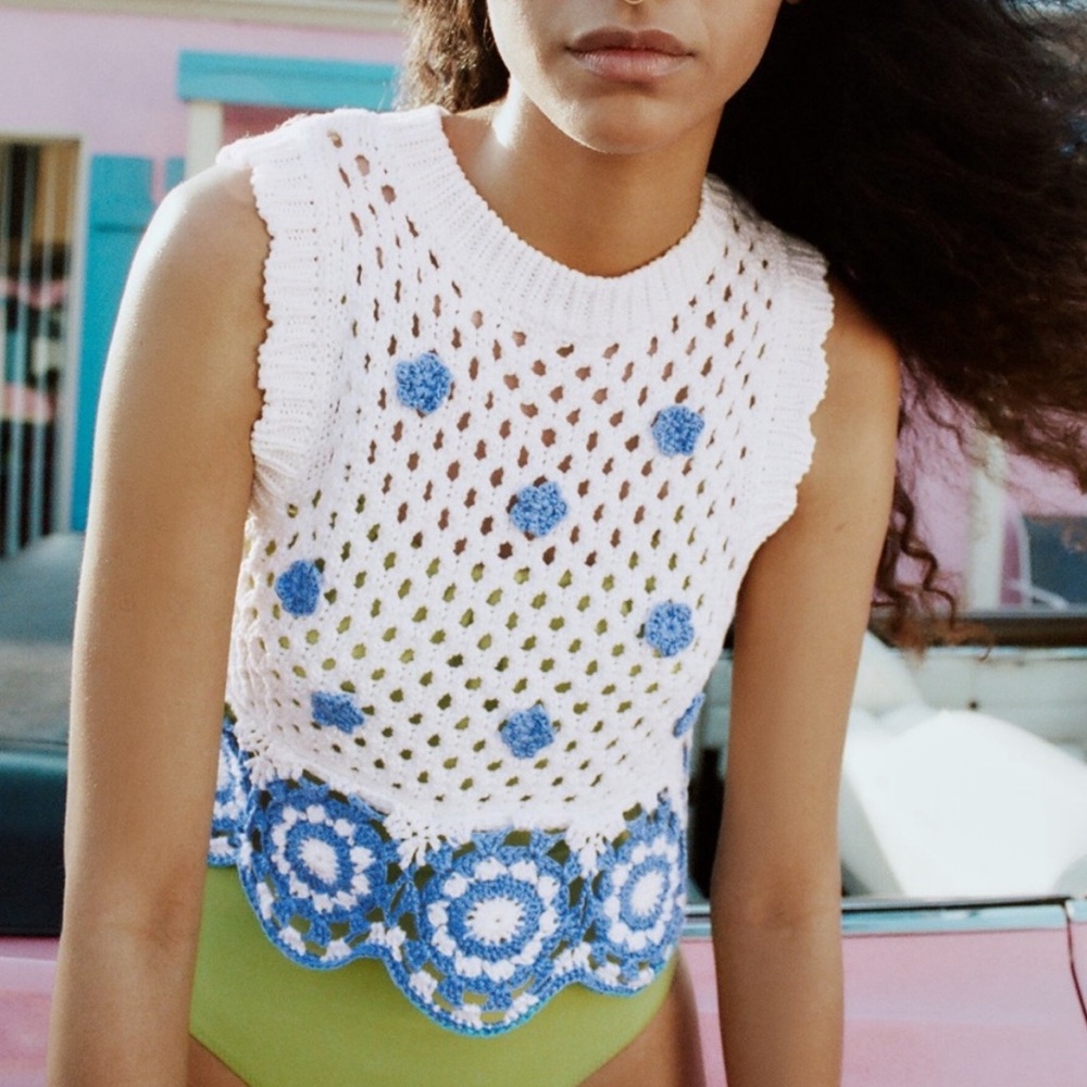 Zara crochet top